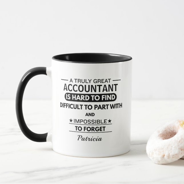Accountant Funny for Coworker Mug Tasse (Mit Donut)