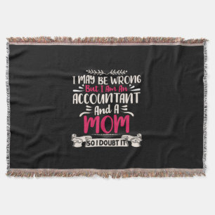 Accountant Gift Accoutant And A Mom Decke
