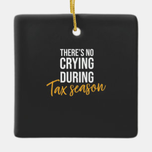 Accountant In Tax Season Keramikornament