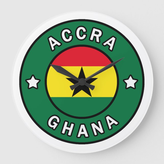 Accra Ghana Große Wanduhr (Vorderseite)