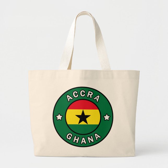 Accra Ghana Jumbo Stoffbeutel (Vorne)