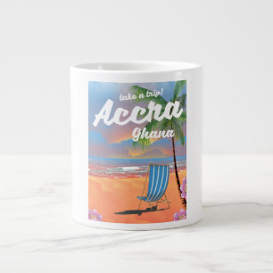 Accra Ghana Strand Reiseplakat Jumbo-Tasse