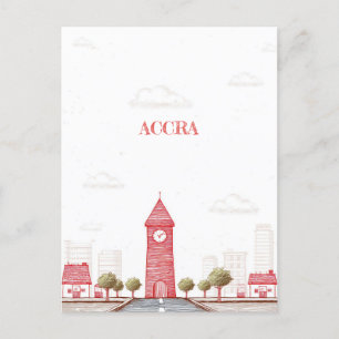 Accra Ghana Travel Postcard Postkarte