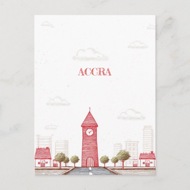 Accra Ghana Travel Postcard Postkarte (Vorderseite)