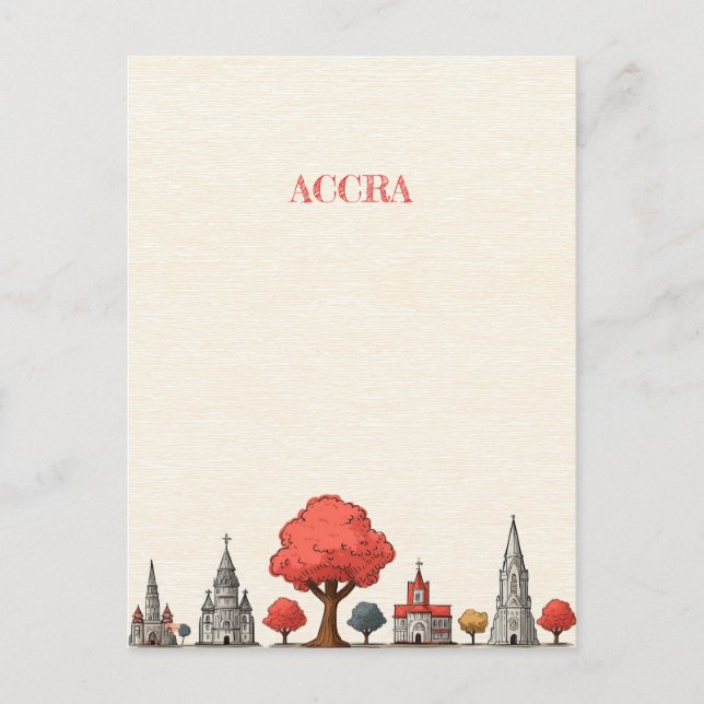 Accra Ghana Travel Postcard Postkarte (Vorderseite)