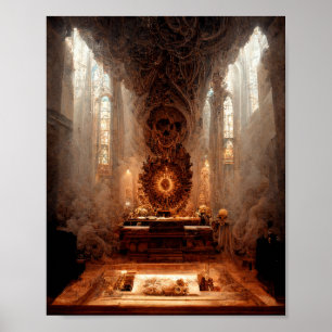 Accurated Altar Dark Fantasy Art Poster