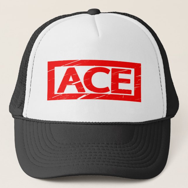 Ace Briefmarke Truckerkappe (Vorderseite)