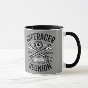 Ace Cafe Racer Wiedersehen arbeiten harte, harte F Tasse