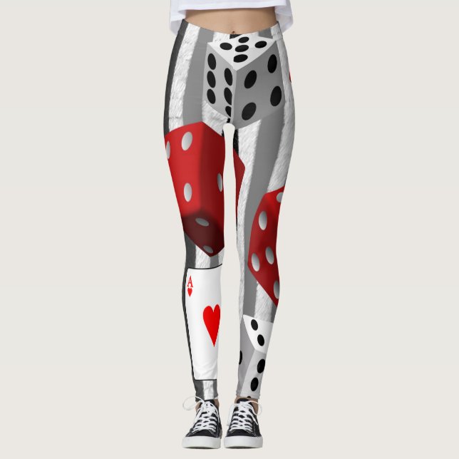Ace Cards Leggings Lang (Vorderseite)