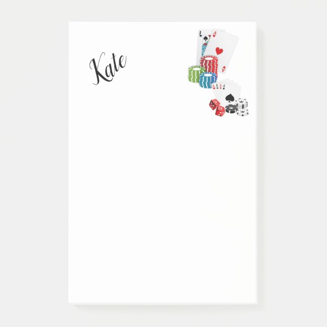 Ace Cards nach dem Kauf Post-it Klebezettel (Vorderseite)