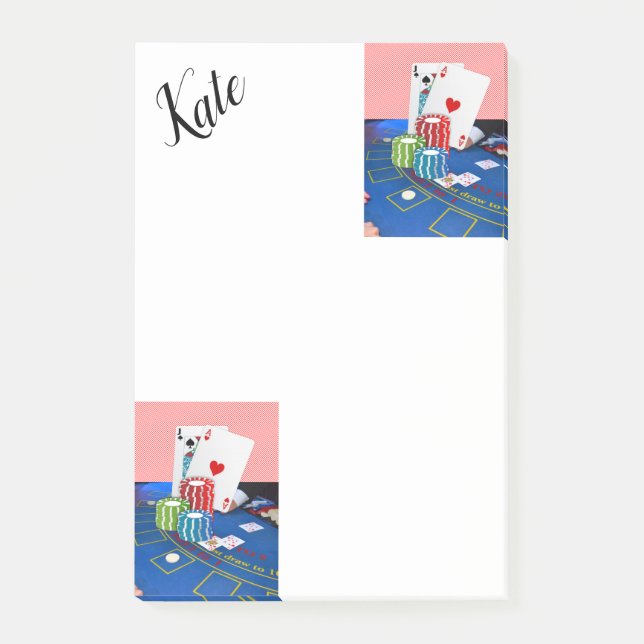 Ace Cards nach dem Kauf Post-it Klebezettel (Vorderseite)