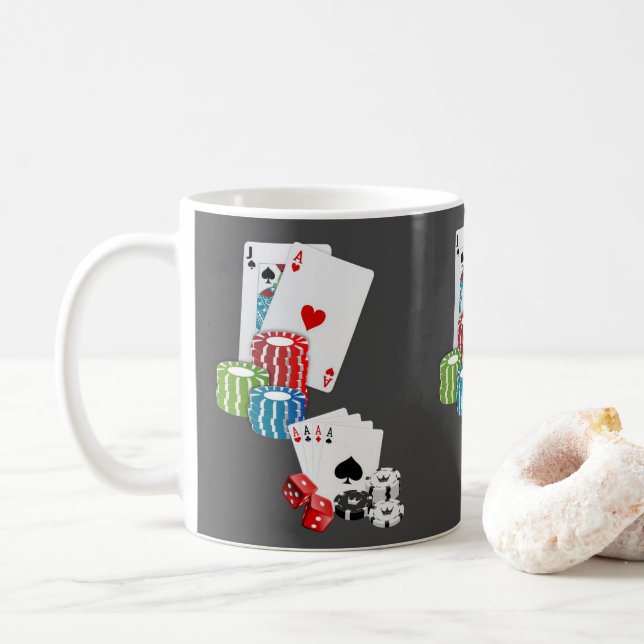 Ace Cards-Tasse Kaffeetasse (Mit Donut)