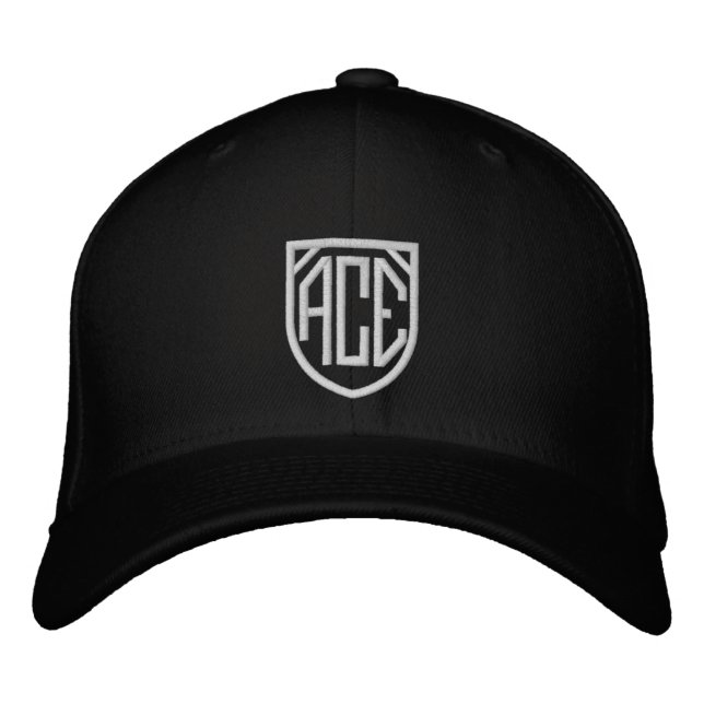 Ace Champion Bestickte Baseballkappe (Vorderseite)