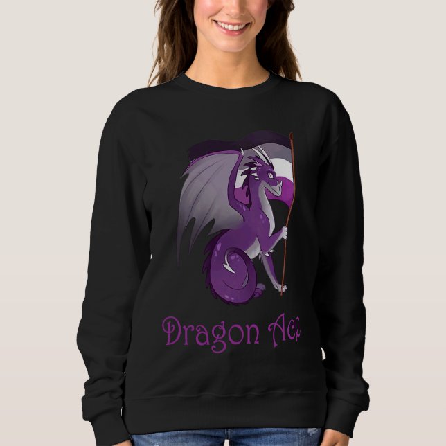 ACE-Drache  Asexueller LGBT-Drache Sweatshirt (Vorderseite)