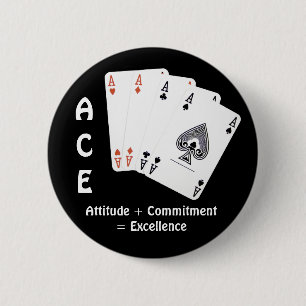 ACE Einstellung + Engagement = Exzellenz Button