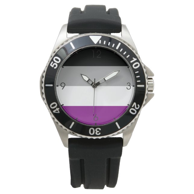 Ace-Flag (Asexualität) Armbanduhr (Vorderseite)