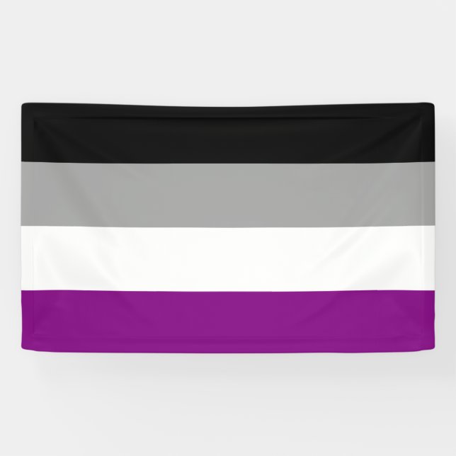 Ace-Flag (Asexualität) Banner (Horizontal)