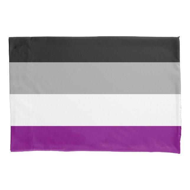 Ace-Flag (Asexualität) Kissenbezug (Vorderseite-Links)