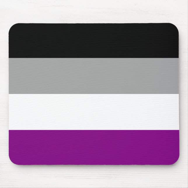 Ace-Flag (Asexualität) Mousepad (Vorne)
