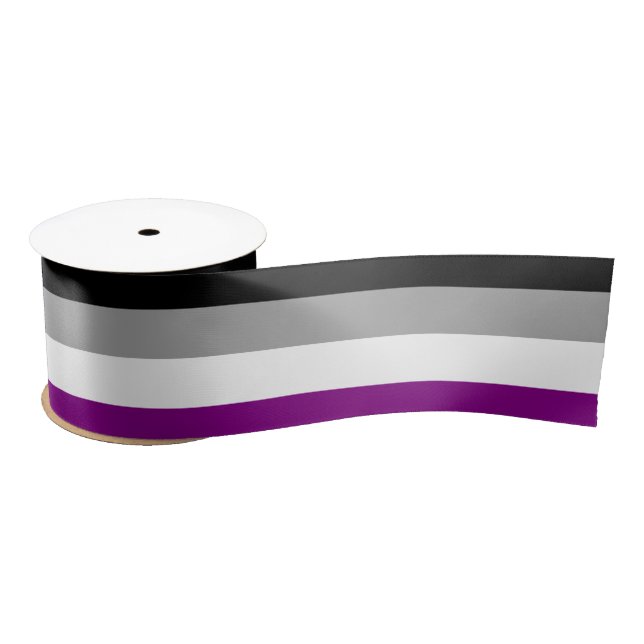 Ace-Flag (Asexualität) Satinband (Spule)