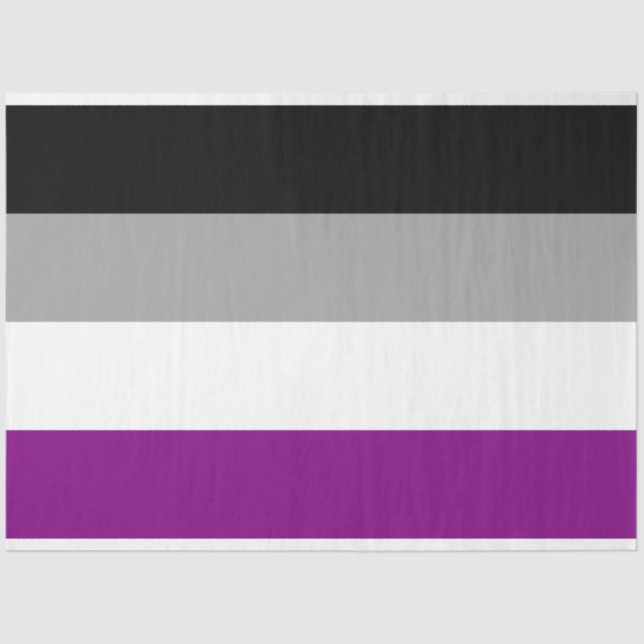Ace-Flag (Asexualität) Seidenpapier (Vorderseite)