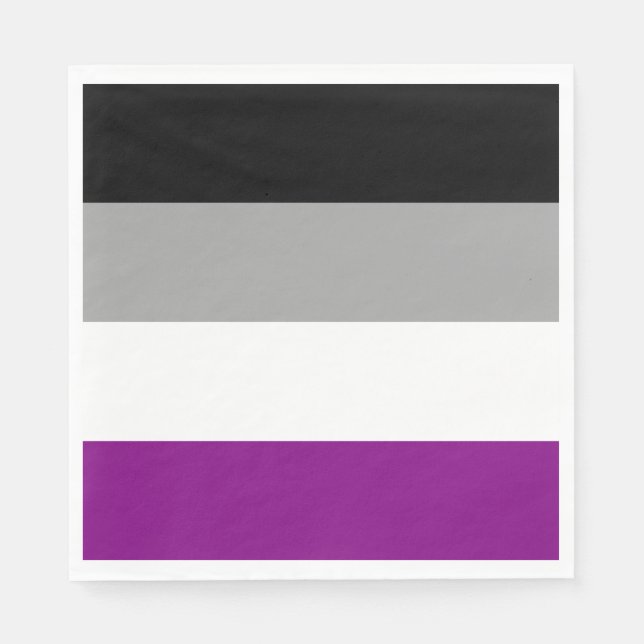 Ace-Flag (Asexualität) Serviette (Vorderseite)