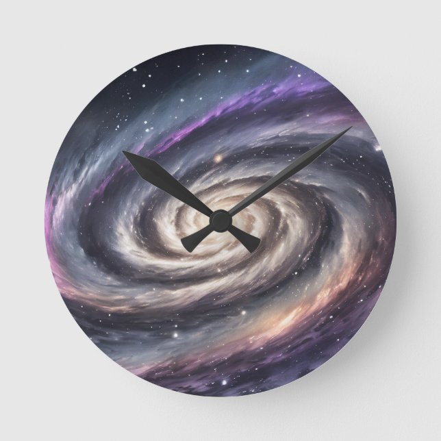 Ace galaxy -  runde wanduhr (Vorderseite)