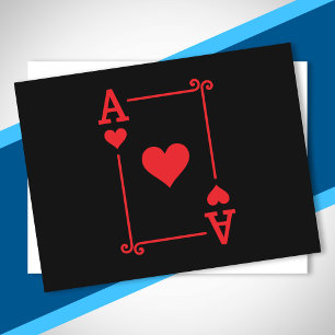 Ace Hearts Anzug spielen Karten modern