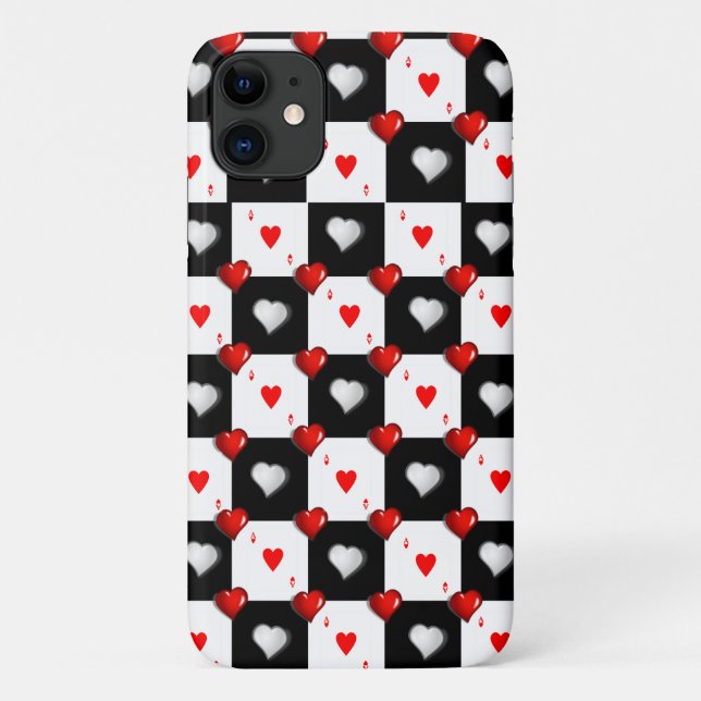Ace Hearts iPhone Case (Rückseite)
