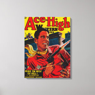 Ace High Magazine Cover 3 Leinwanddruck