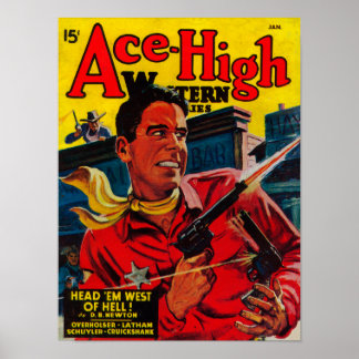 Ace High Magazine Cover 3 Poster