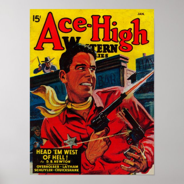 Ace High Magazine Cover 3 Poster (Vorne)