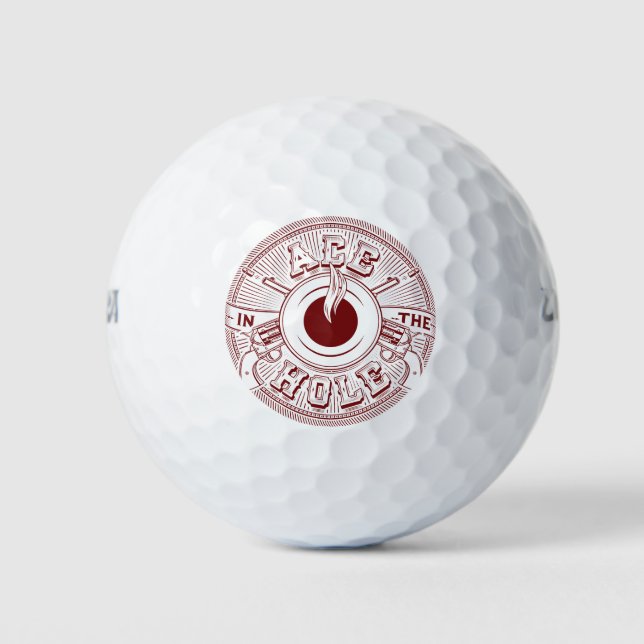 Ace in den Hole Golf Balls Golfball (Vorderseite)