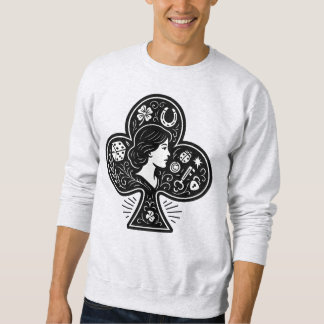 Ace of Clubs — Lady Luck Cameo Sweatshirt