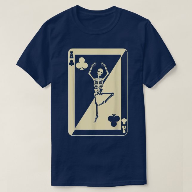 Ace of Clubs Poker Game Card Poker Player  T-Shirt (Design vorne)
