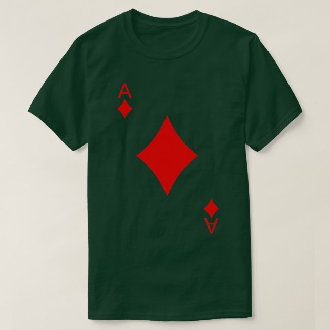 Ace Of Diamonds Playing Cards Poker  T-Shirt (Design vorne)
