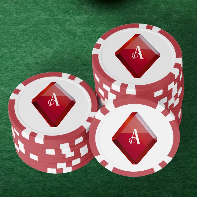 Ace of Diamonds Red Casino Deck of Playing Cards Pokerchips (Ace of Diamonds Red Casino Deck of Playing Cards Poker Chips)