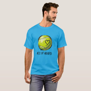 Ace of Hearts bemaltes Tennisball-T-Shirt T-Shirt