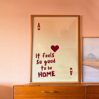 Ace of Hearts Home-Zitatposter