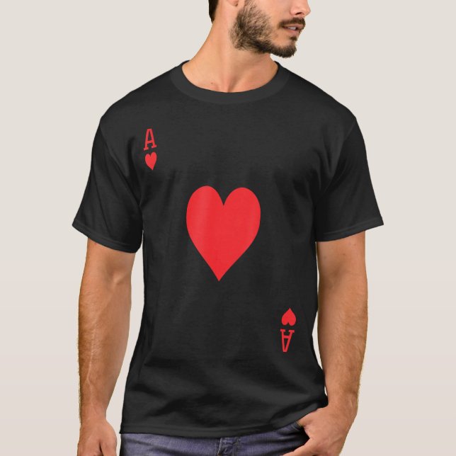 Ace Of Hearts _ Royal Flush Group Costume Playing  T-Shirt (Vorderseite)
