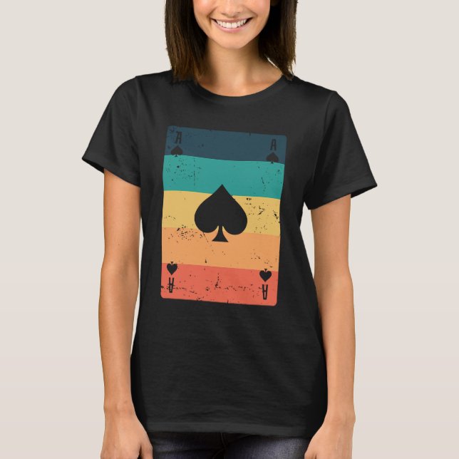 Ace of Poker or Skat Card Game Game T-Shirt (Vorderseite)