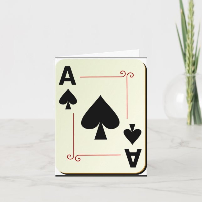 Ace of spade note card karte (Vorderseite)