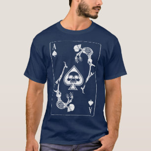 Ace of Spades d Goth Punk Gambler Sonniges Skelett T-Shirt
