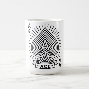 Ace of Spades - Monoline Sonnenbrust Emblem Kaffeetasse