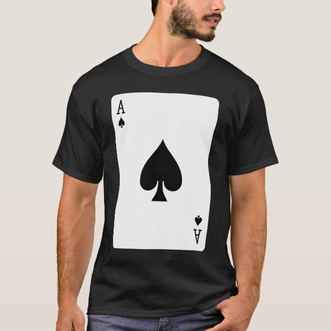 Ace of Spades Play Card T-Shirt (Vorderseite)