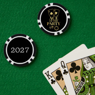 Ace of the Party Junggesellen-Design Pokerchips
