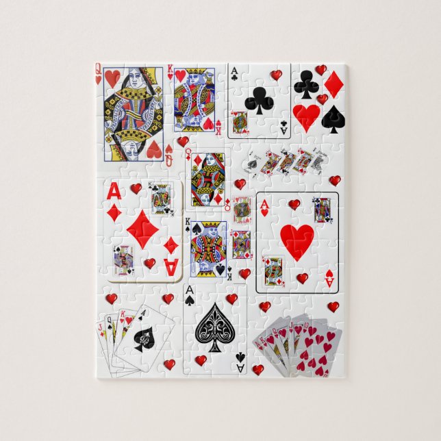 Ace Playing Cards Jigsaw Puzzle Daisy (Vertikal)
