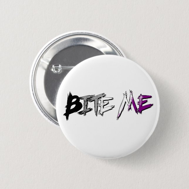 Ace Pride Bite Me Button (Vorne & Hinten)