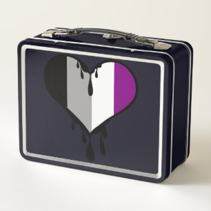 Ace Pride Dripping Heart Metall Brotdose
