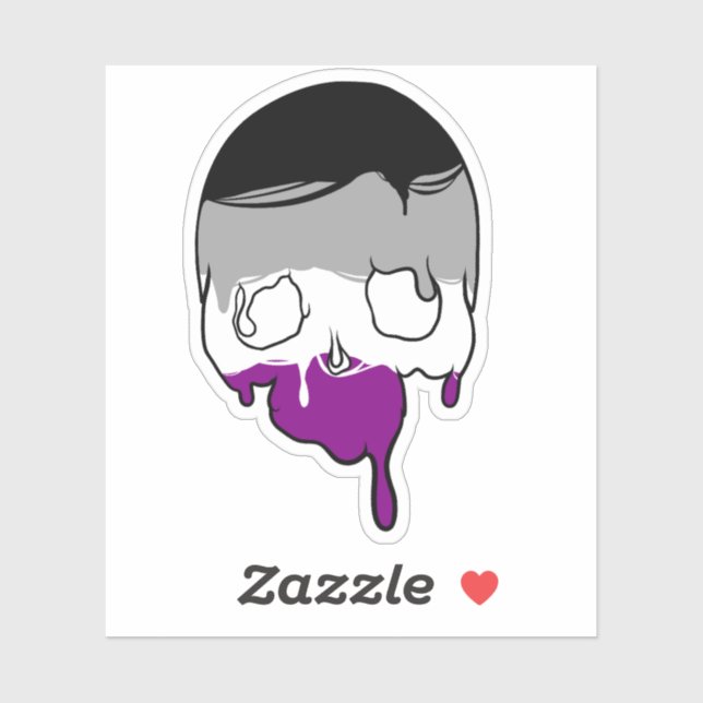 Ace Pride Driving Skull Aufkleber (Blatt)